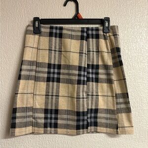 Elegant Checkered Women's Pencil Skirt